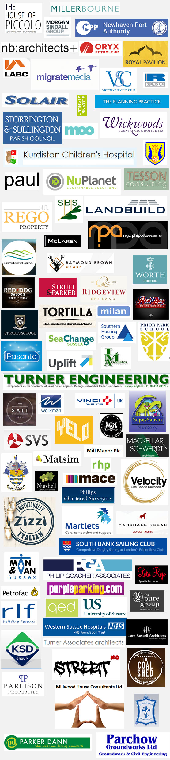 Company logos (2) of Se Surveying' friends and affiliates